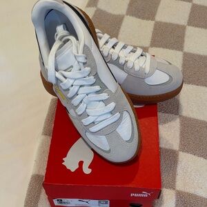 Puma Palermo Moda White and Black Sneakers